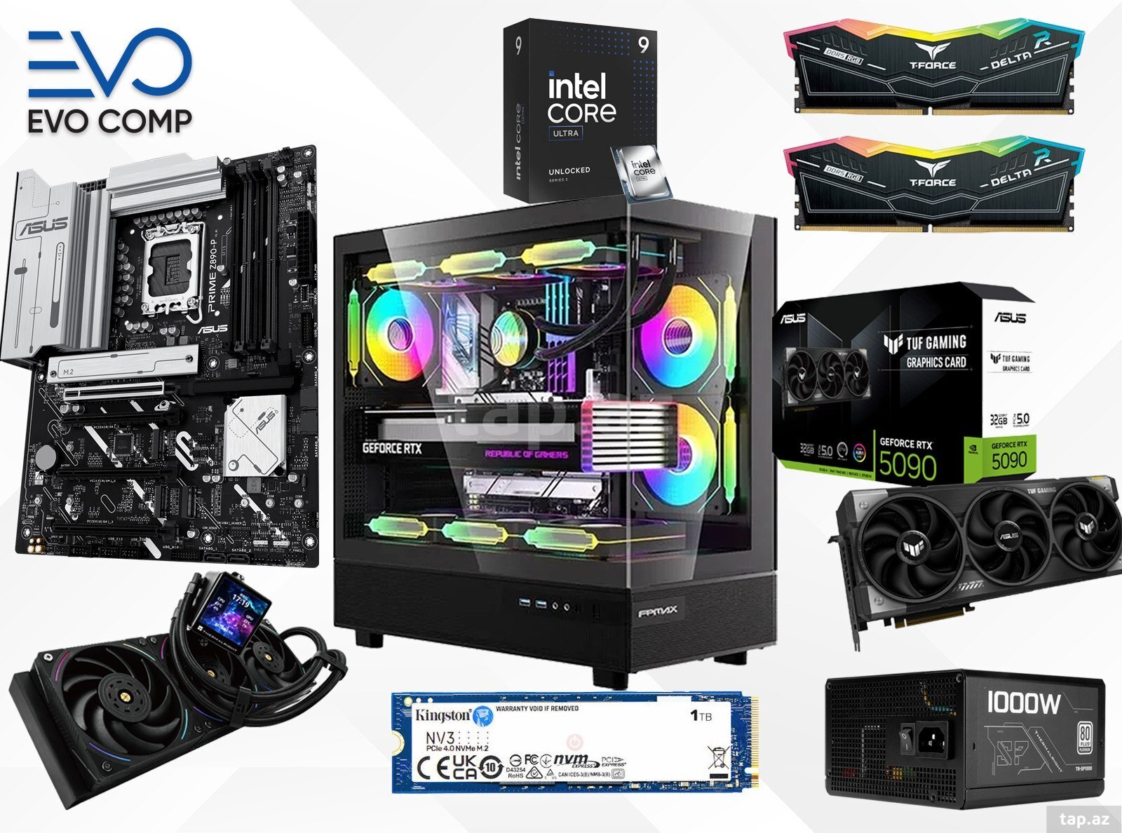 Evo TitanReach RTX 5090 32GB Ultra 9 285K 64GB |1TB Gaming PC Evo TitanReach RTX 5090 32GB Ultra 9 285K 64GB |1TB Gaming PC
