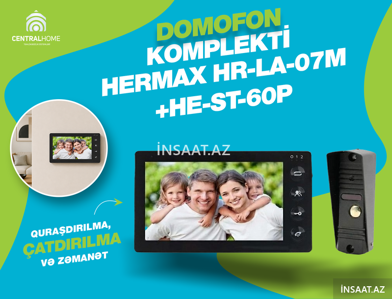 Domofon komplekti Hermax Hr-la-07m+he-st-60p Domofon komplekti Hermax Hr-la-07m+he-st-60p