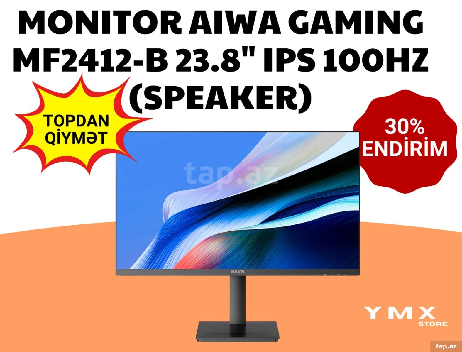 Monitor AIWA GAMING MF2412-B 23.8 IPS 100Hz (Speaker) Monitor AIWA GAMING MF2412-B 23.8 IPS 100Hz (Speaker)