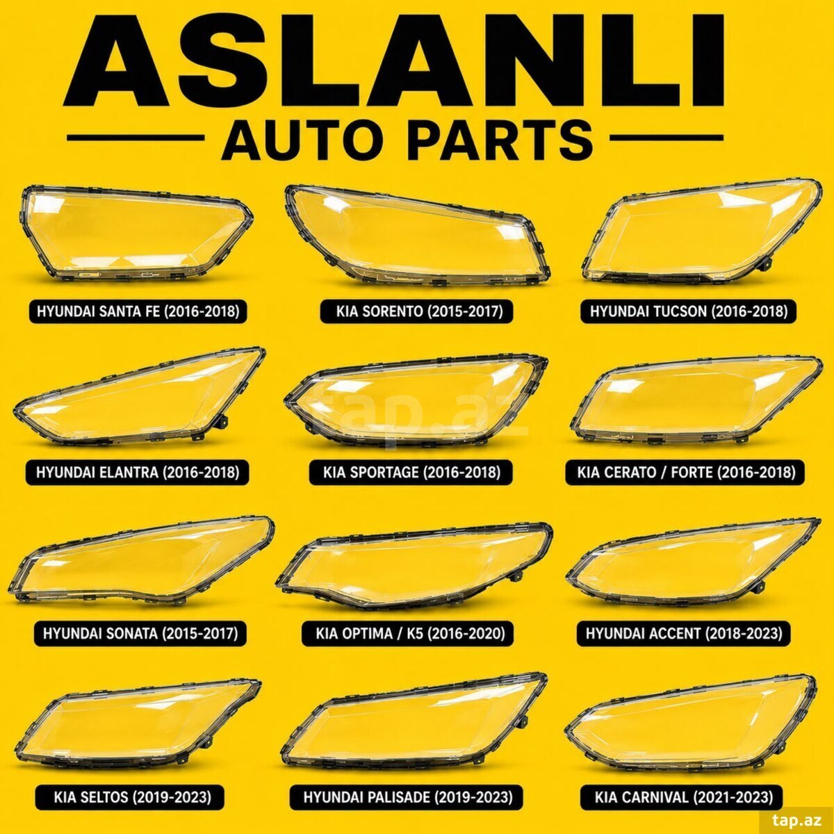 Hyundai, Kia fara şüşələri Hyundai, Kia fara şüşələri