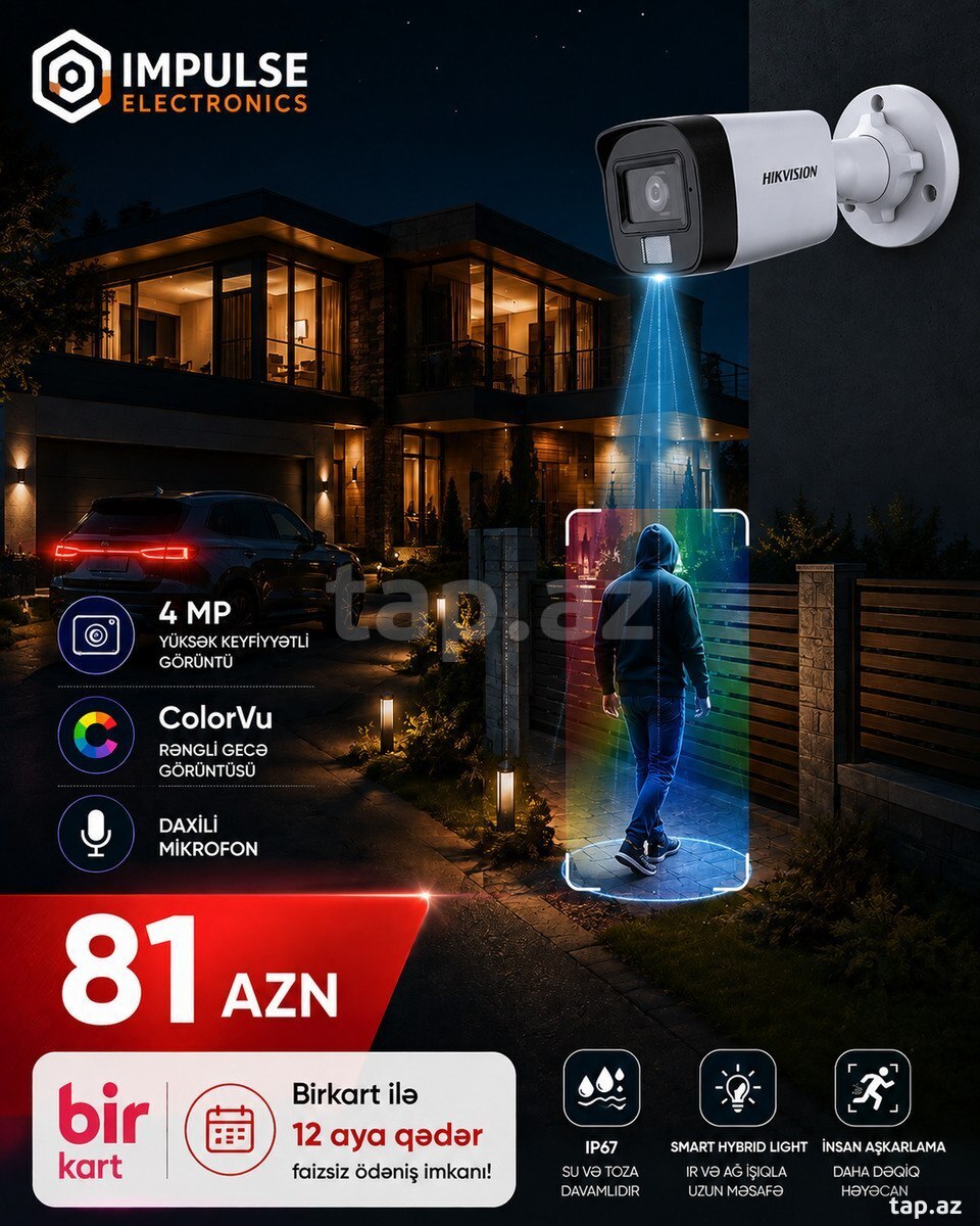 Müşahidə kamerası Hikvision 2MP IP Müşahidə kamerası Hikvision 2MP IP