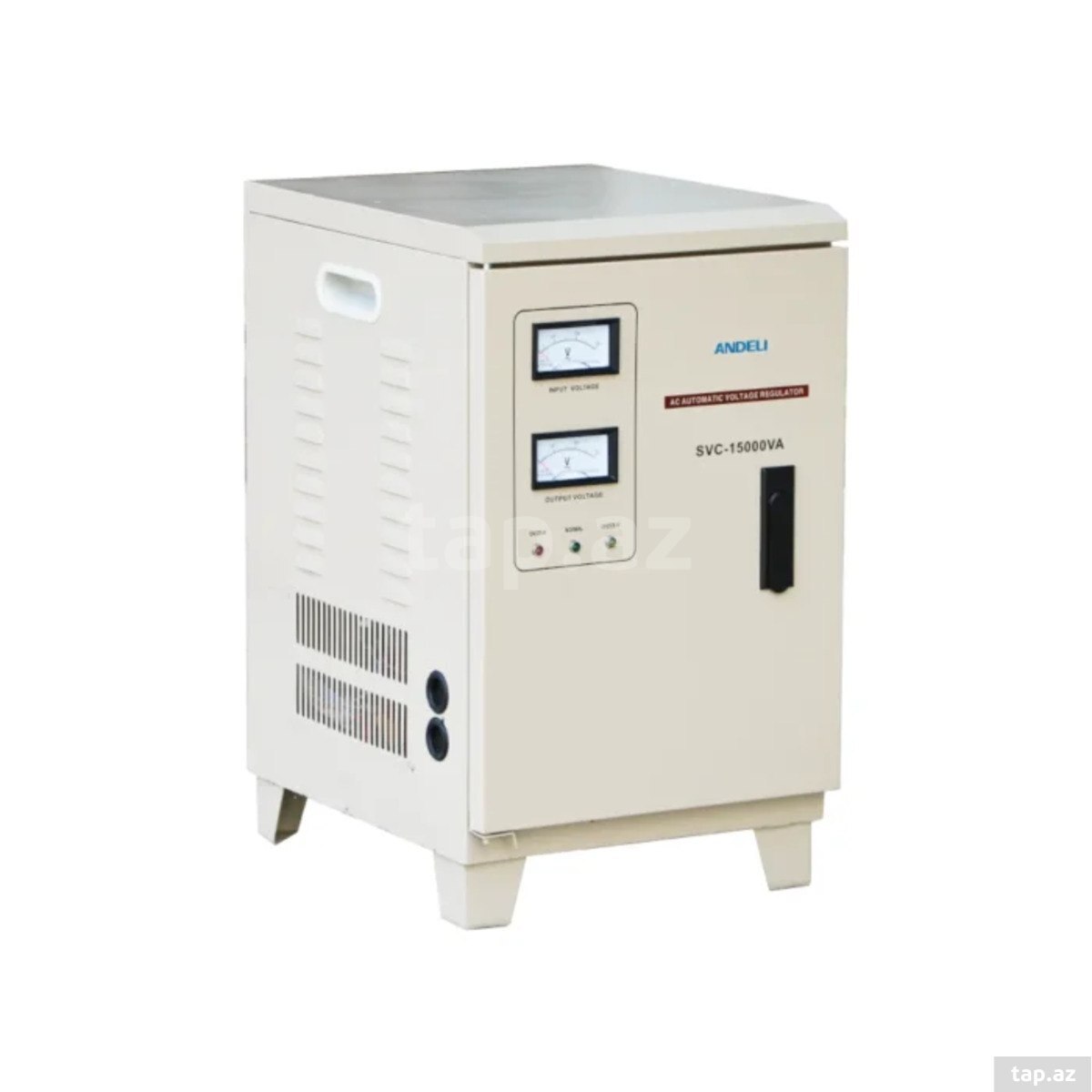 Andeli tənzimləyici Input 150-260V analog type (15000w Vertical Type) Andeli tənzimləyici Input 150-260V analog type (15000w Vertical Type)