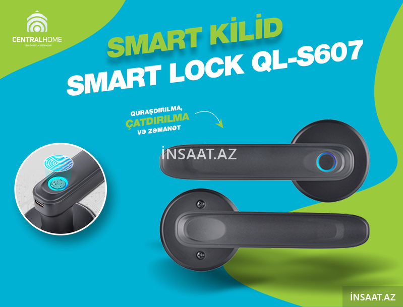 Smart (ağıllı) qapı kilidləri Smart Lock Ql-s607 Smart (ağıllı) qapı kilidləri Smart Lock Ql-s607