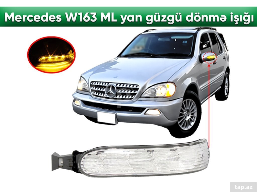 Mercedes W163 ML yan güzgü dönmə işığı Mercedes W163 ML yan güzgü dönmə işığı