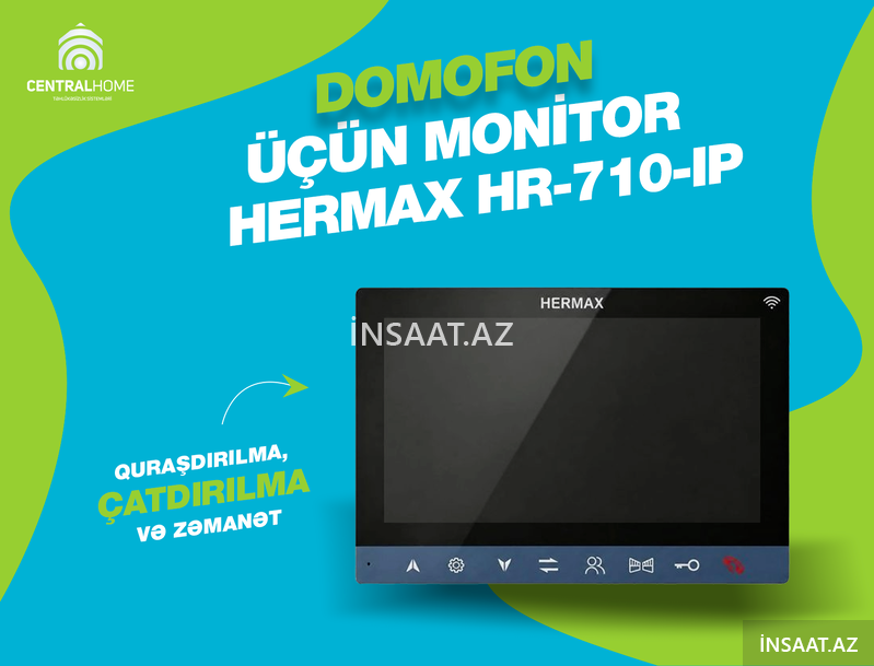Domofon üçün monitor Hermax Hr-710-ip Domofon üçün monitor Hermax Hr-710-ip