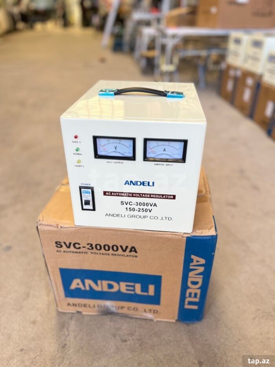 Andeli tənzimləyici Input 150-260V analog type (3000w Horizontal Type) Andeli tənzimləyici Input 150-260V analog type (3000w Horizontal Type)