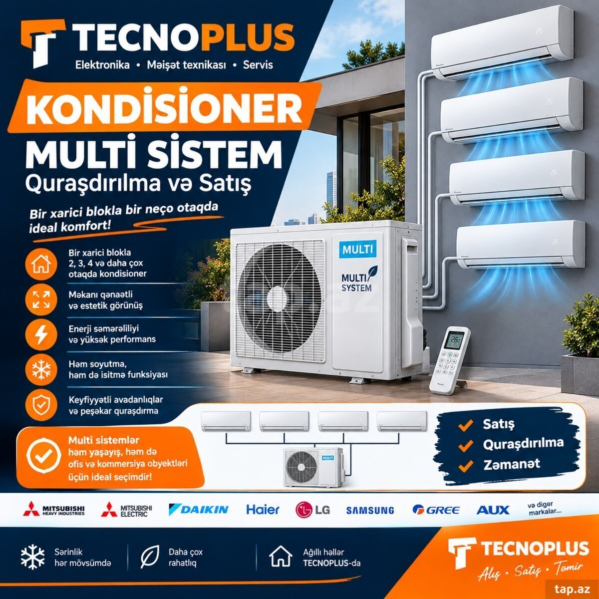 Multi Sistem Kondisionerlər Multi Sistem Kondisionerlər
