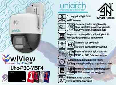 UNV Uniarch Wi-Fi kamerası OwlView Uho-P3C-M5F4 UNV Uniarch Wi-Fi kamerası OwlView Uho-P3C-M5F4