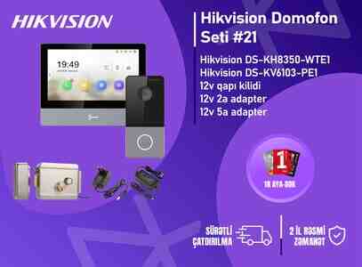 Hikvision DS-KH8350 + DS-KV6103 Domofon Seti 21 Hikvision DS-KH8350 + DS-KV6103 Domofon Seti 21