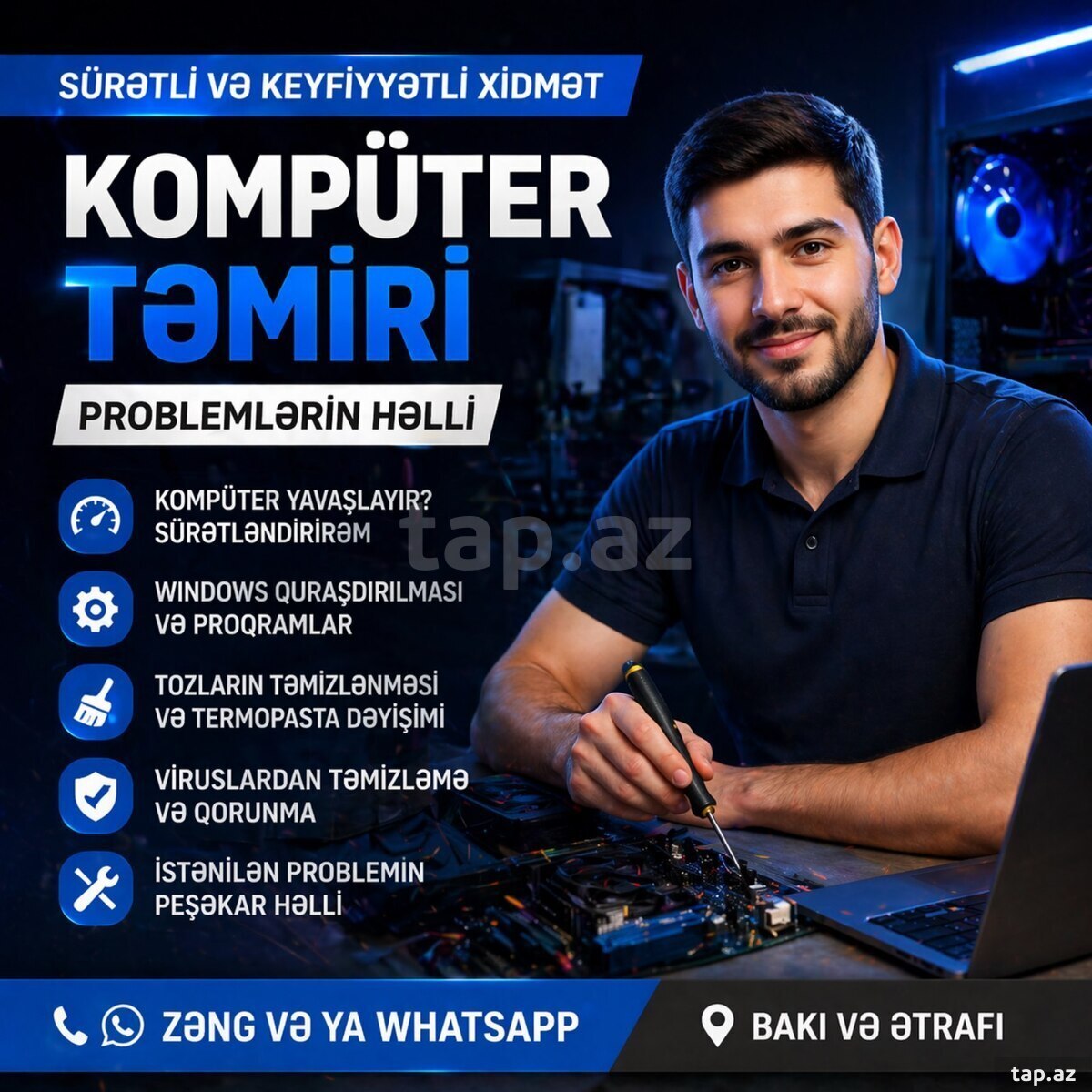 Kompüter və noutbuk təmiri Kompüter və noutbuk təmiri