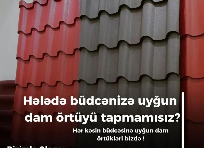 Metal dam örtükləri Metal dam örtükləri