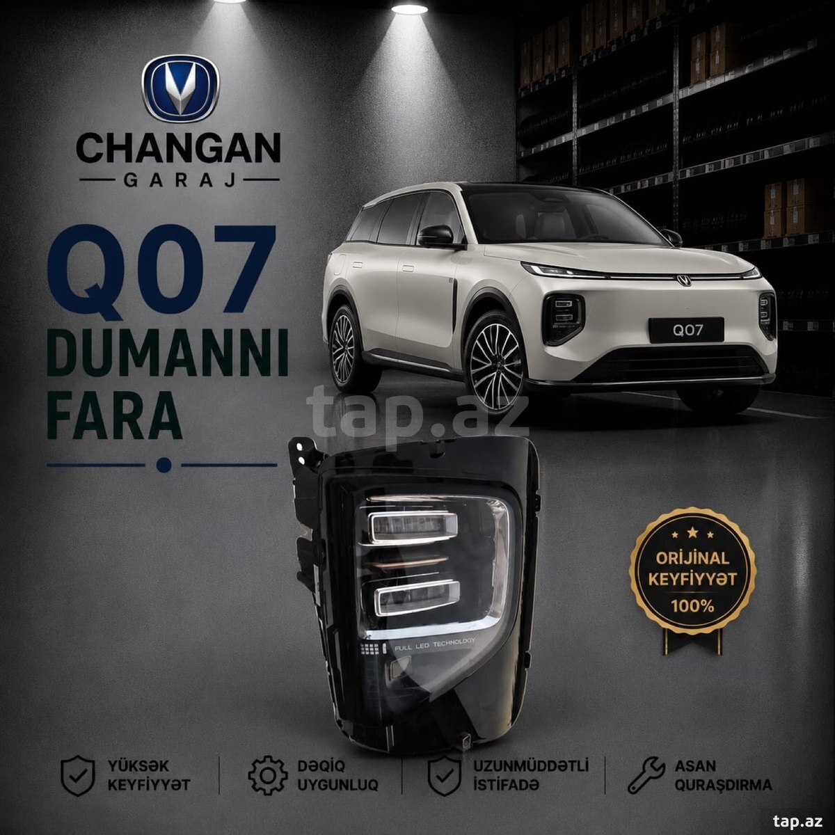Changan Qiyuan Q07 duman farası Changan Qiyuan Q07 duman farası