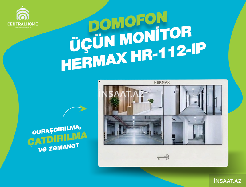 Domofon üçün monitor Hermax Hr-112-ip Domofon üçün monitor Hermax Hr-112-ip