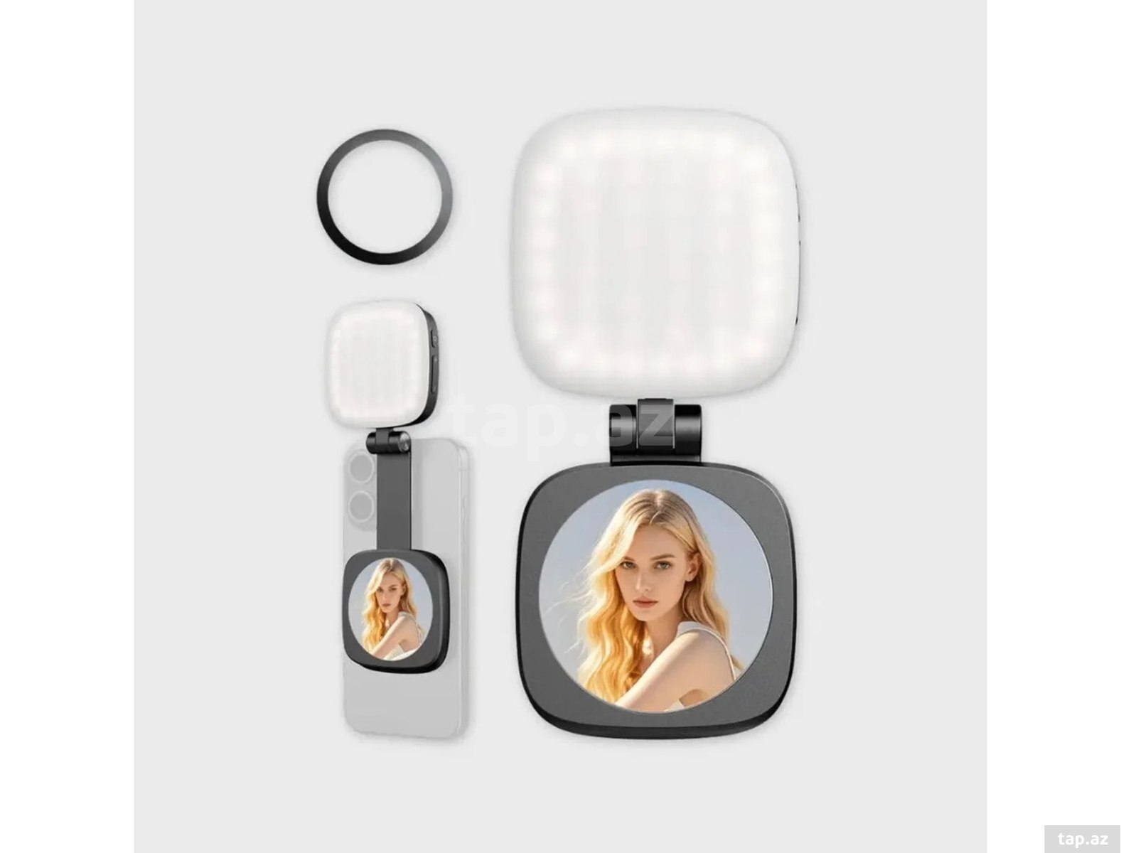 Güzgülü və Maqnitli Mobil Telefon LED Selfie İşığı (MagSafe Uyğunlu) Güzgülü və Maqnitli Mobil Telefon LED Selfie İşığı (MagSafe Uyğunlu)