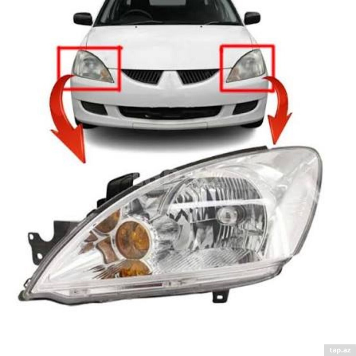 Mitsubishi Lancer 2006 farası Mitsubishi Lancer 2006 farası