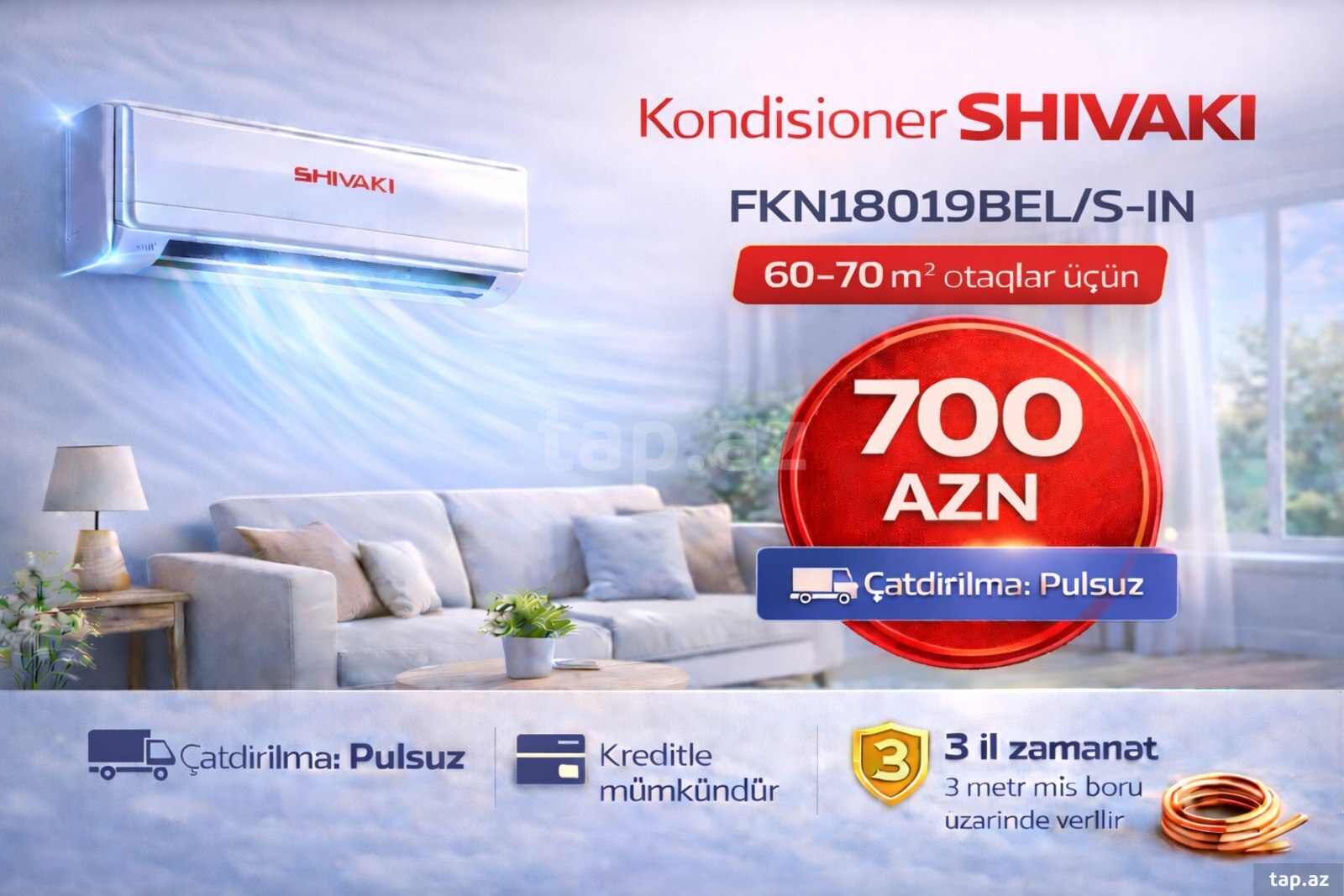 Kondisioner Shivaki FKN18019BEL S-IN Kondisioner Shivaki FKN18019BEL S-IN