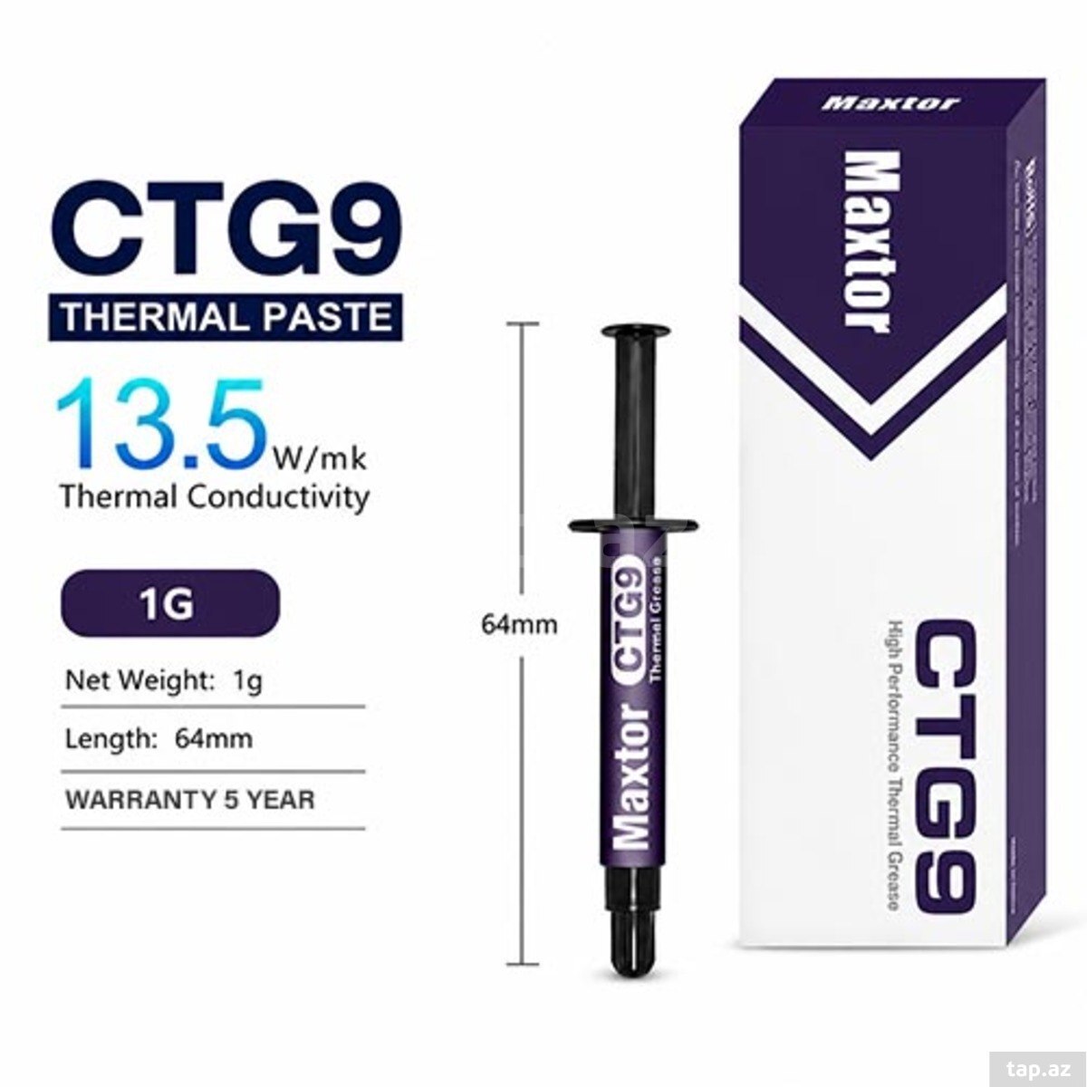 Thermal pasta Maxtor CTG9-ES 1 qr Thermal pasta Maxtor CTG9-ES 1 qr