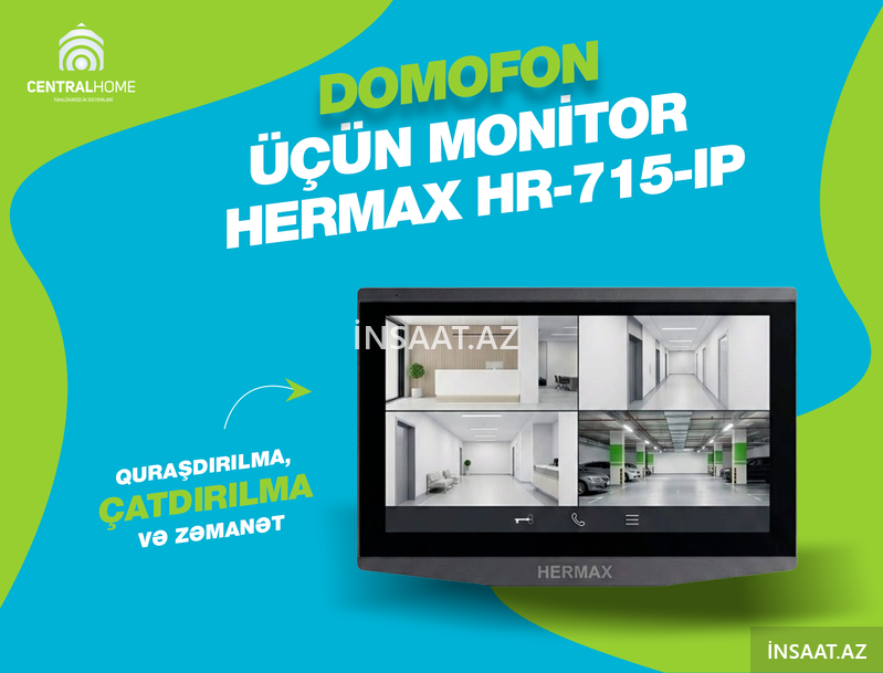 Domofon üçün monitor Hermax Hr-715-ip Domofon üçün monitor Hermax Hr-715-ip
