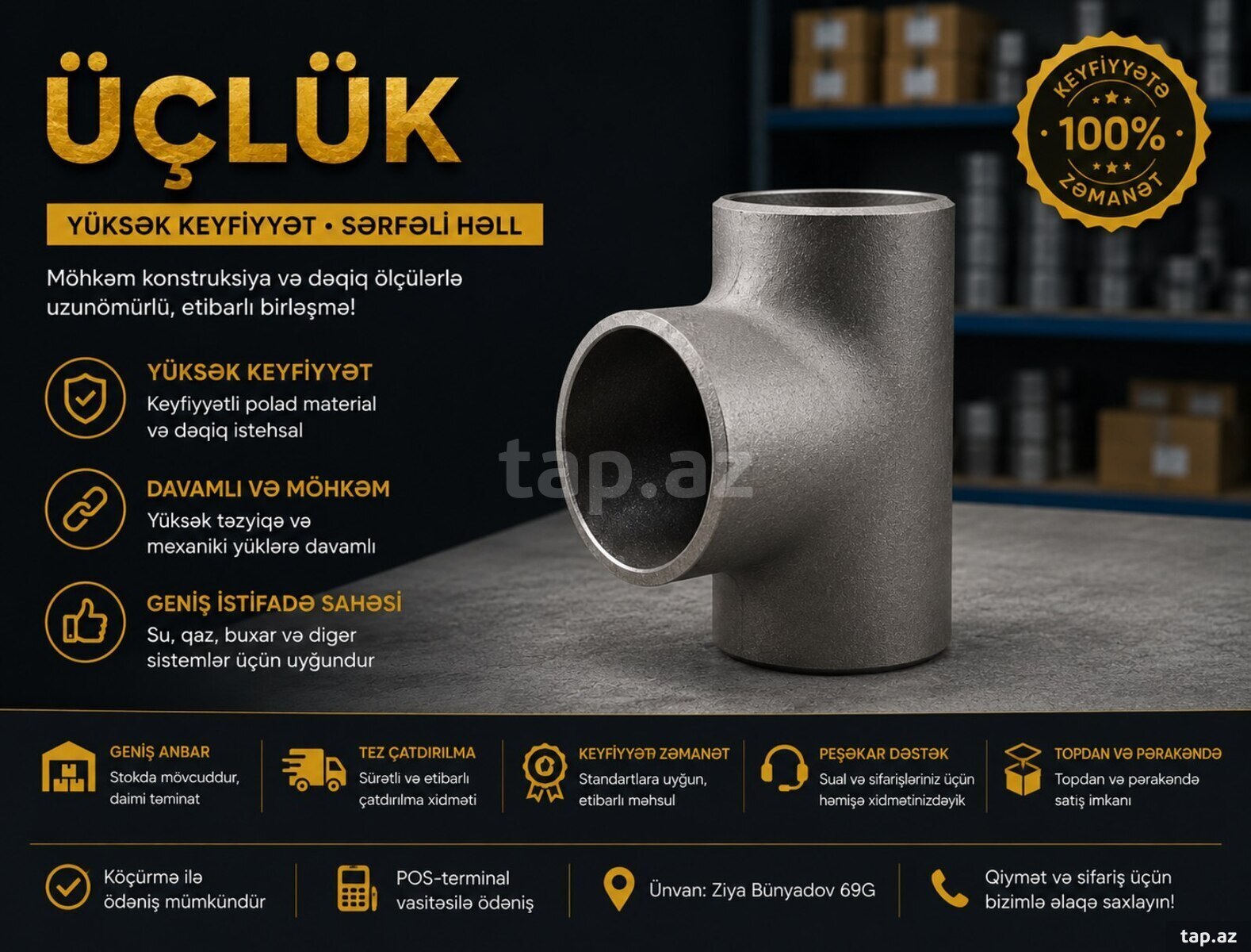 Üçlük (Equal və Unequal Tee) Üçlük (Equal və Unequal Tee)