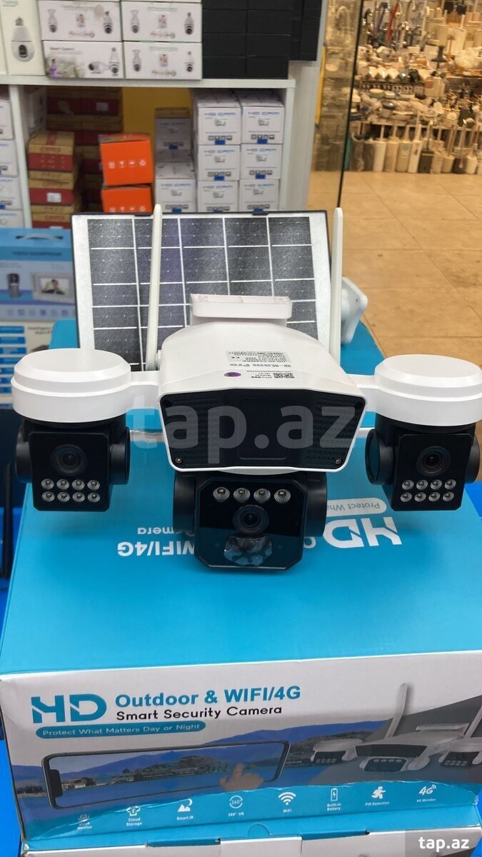 4G tam simsiz Solar PTZ360 4 kamera 12MP 4K+64GB 4G tam simsiz Solar PTZ360 4 kamera 12MP 4K+64GB
