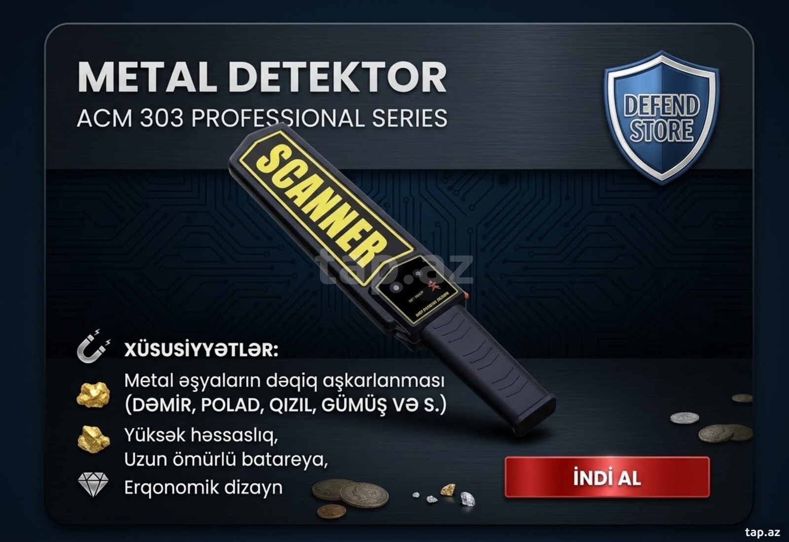 Metal detektor ACM 303 Professional Series Metal detektor ACM 303 Professional Series