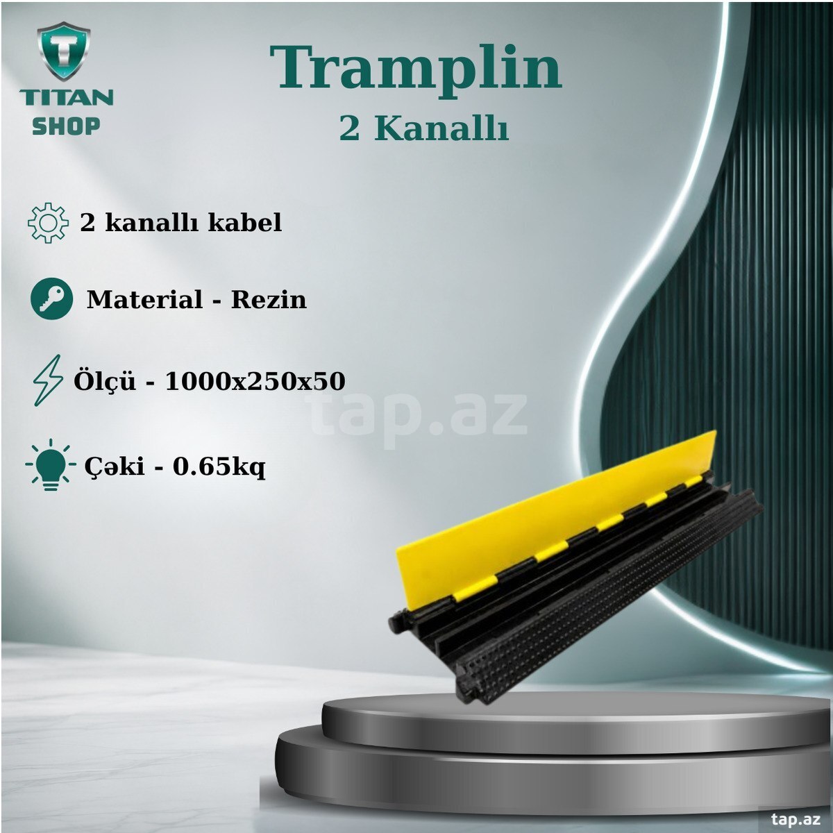 2kanallı Kabel qoruyucu Tramplin 2kanallı Kabel qoruyucu Tramplin