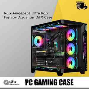 Gaming Case Ruix Aerospace Ultra Rgb Aquarium ATX Gaming Case Ruix Aerospace Ultra Rgb Aquarium ATX