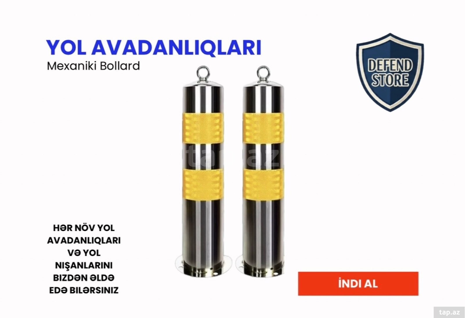 Bollard sistemləri Dəmir formada Bollard sistemləri Dəmir formada