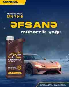 Mühərrik yağı MANNOL Legend Ultra 0W-20 Mühərrik yağı MANNOL Legend Ultra 0W-20