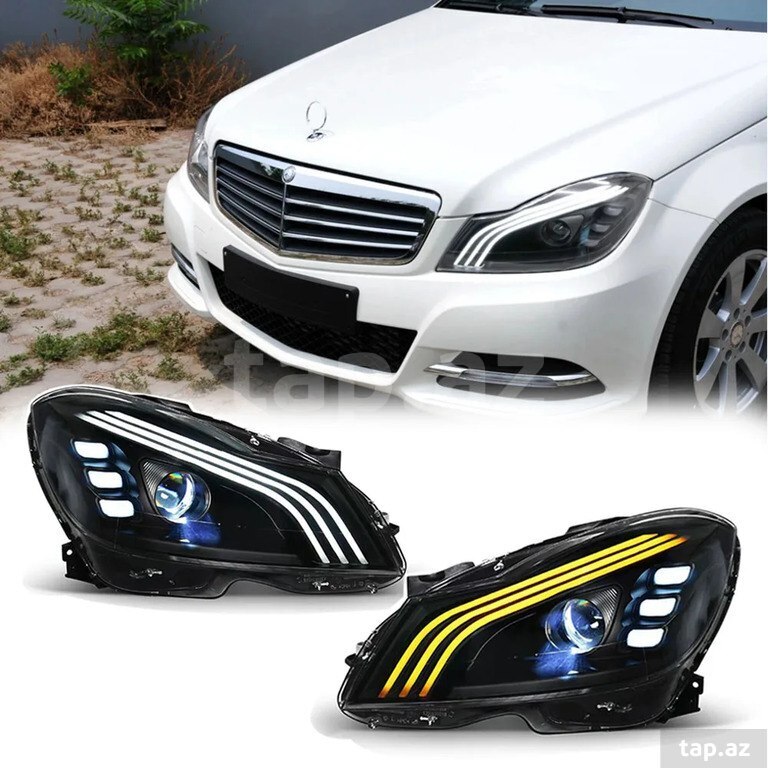 Mercedes W204 fara üç qaşlı Mercedes W204 fara üç qaşlı