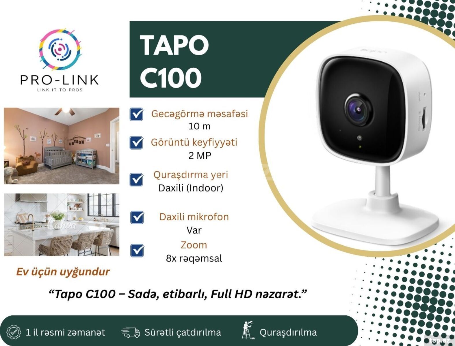 Wifi kamera Tapo C100 Wifi kamera Tapo C100
