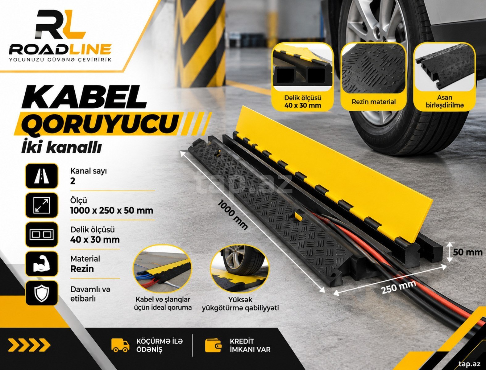 İki kanallı kabel qoruyucu TH İki kanallı kabel qoruyucu TH