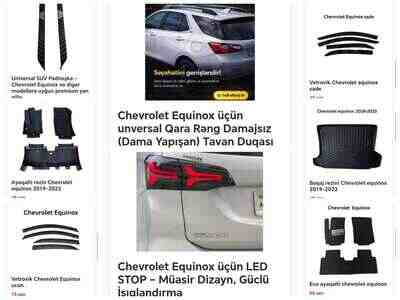 Chevrolet Equinix aksesuarları Chevrolet Equinix aksesuarları