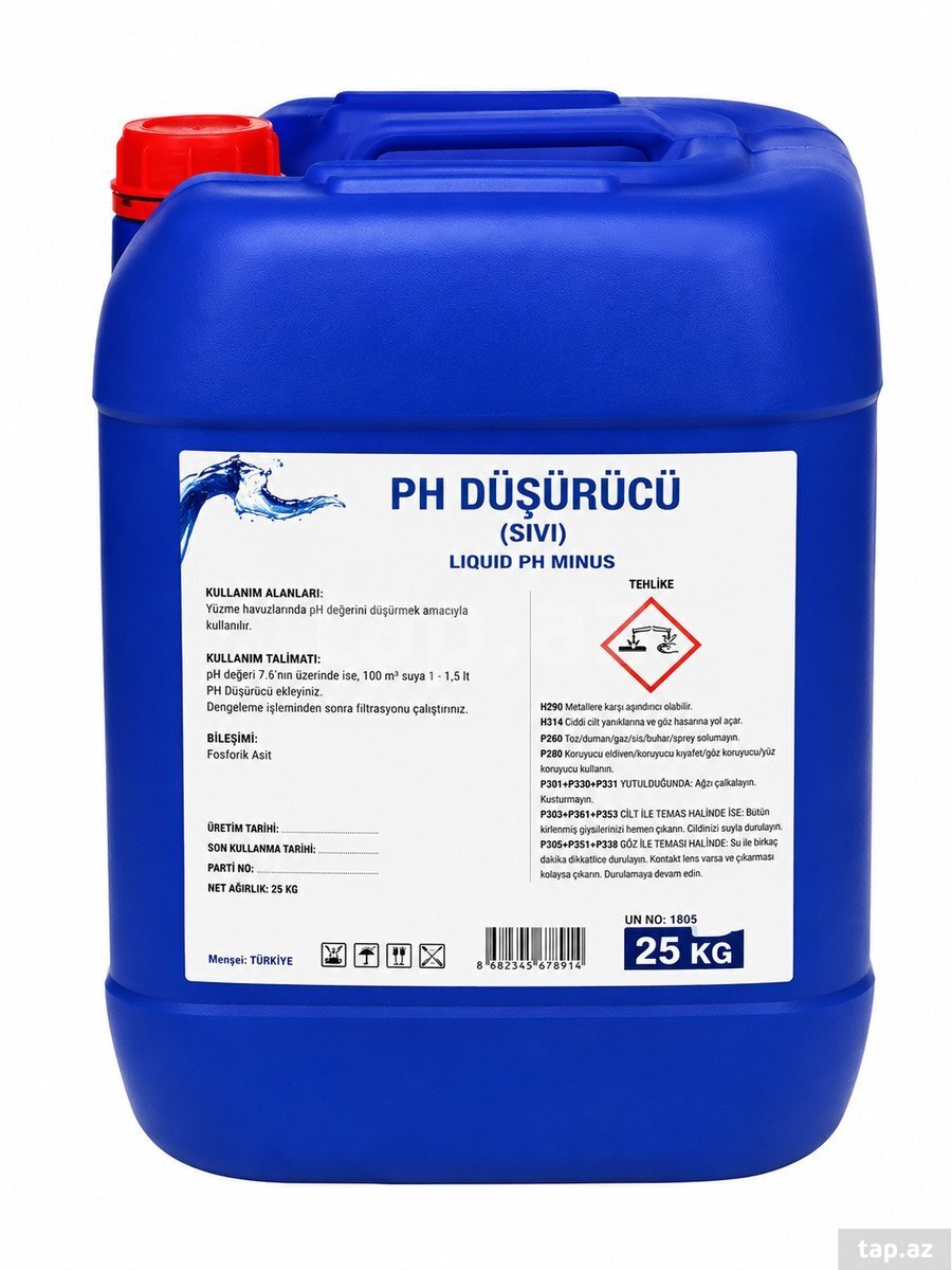 Maye pH düşürücü 25 kq Türkiyə Maye pH düşürücü 25 kq Türkiyə
