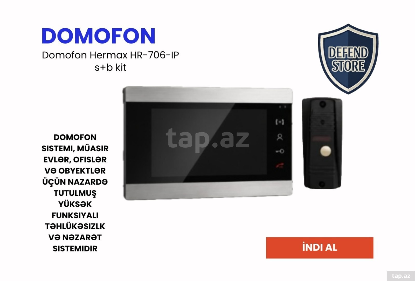Domofon Hermax HR-706-IP s+b kit Domofon Hermax HR-706-IP s+b kit
