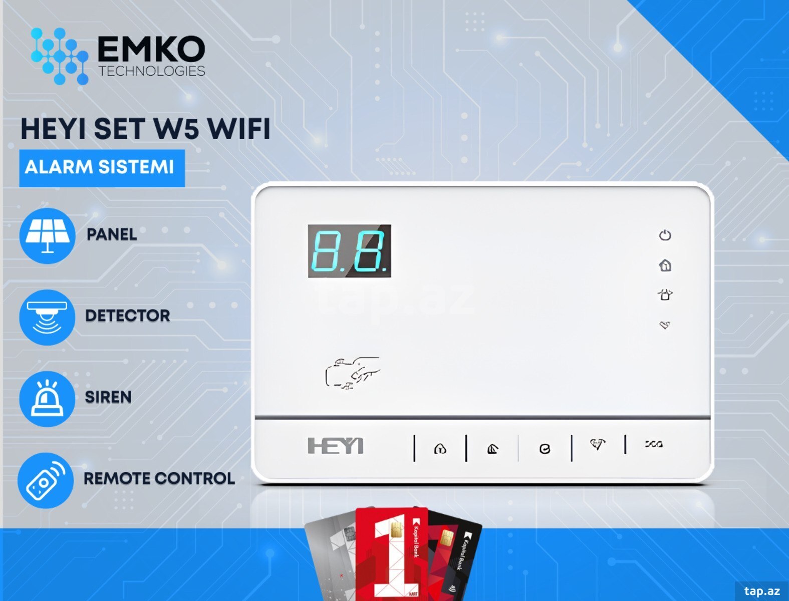 Heyi set W5 Wi-Fi siqnalizasiya sistemi Heyi set W5 Wi-Fi siqnalizasiya sistemi