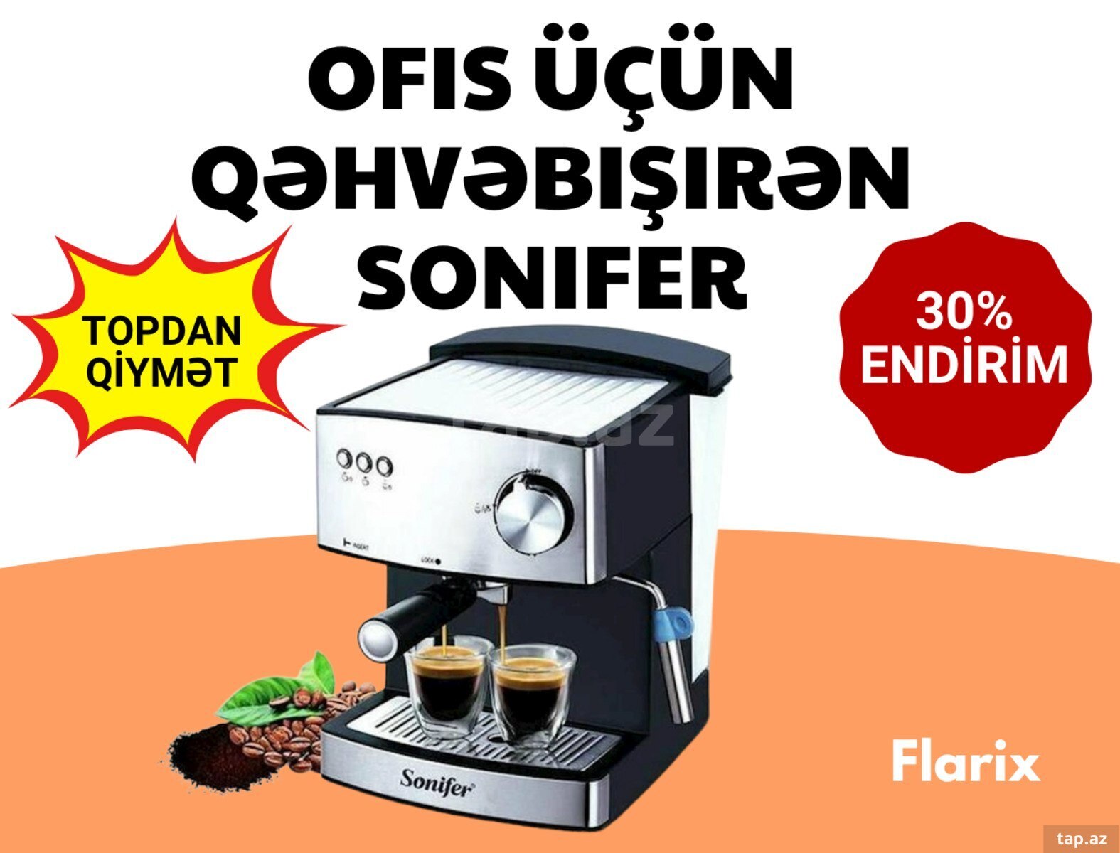 Qəhvə aparatı Sonifer SF-3528 Espresso Qəhvə aparatı Sonifer SF-3528 Espresso
