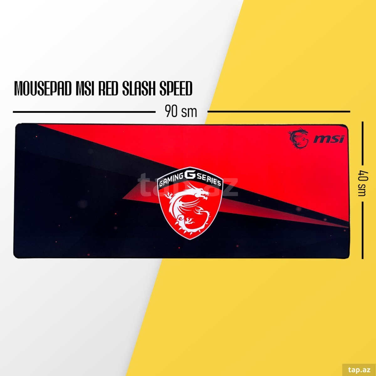 Mousepad MSI Red Slash (40*90sm) Mousepad MSI Red Slash (40*90sm)
