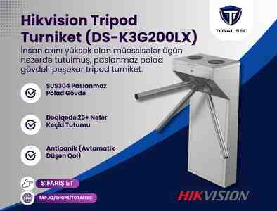 Hikvision tripod turniket DS-K3G200LX Hikvision tripod turniket DS-K3G200LX
