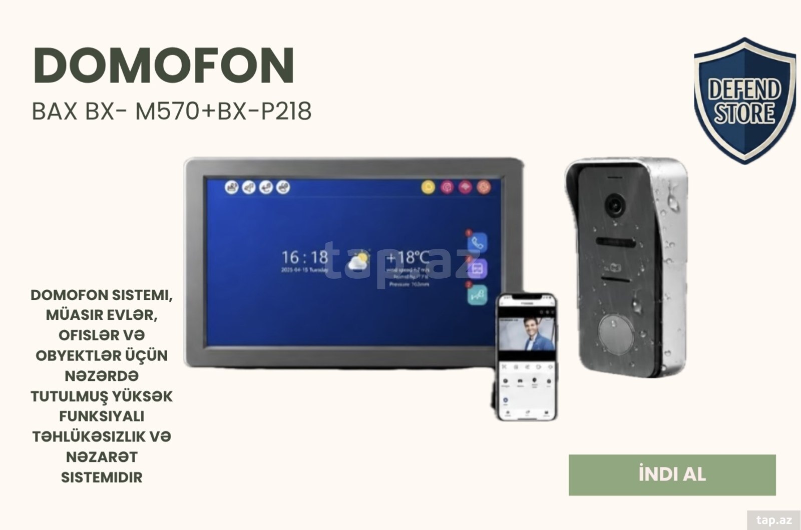 Domofon BAX BX- M570+BX-P218 Domofon BAX BX- M570+BX-P218