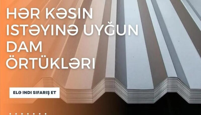 Metal dam örtükləri Metal dam örtükləri