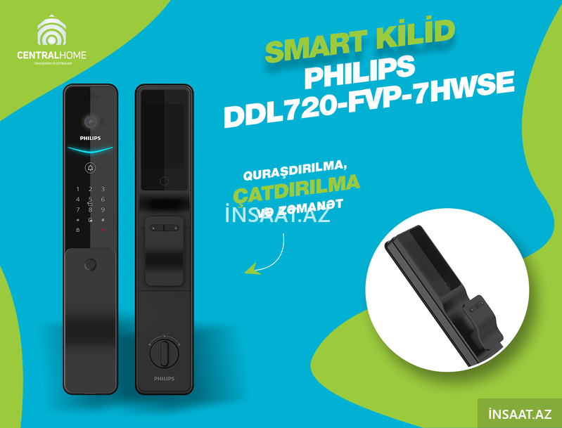 Smart (ağıllı) qapı kilidləri Philips Ddl720-fvp-7hwse Smart (ağıllı) qapı kilidləri Philips Ddl720-fvp-7hwse