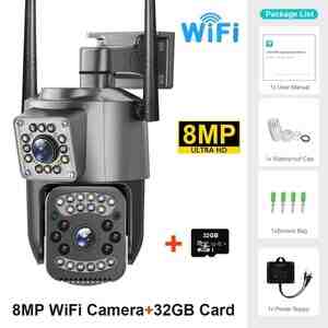 Wi-Fi PTZ kamera 360FHD 12MP, 4K+64GB Wi-Fi PTZ kamera 360FHD 12MP, 4K+64GB