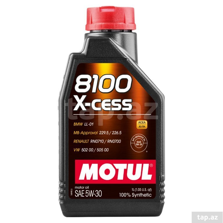 Motul 8100 X-CESS 5W30 1Lt mühərrik yağı Motul 8100 X-CESS 5W30 1Lt mühərrik yağı