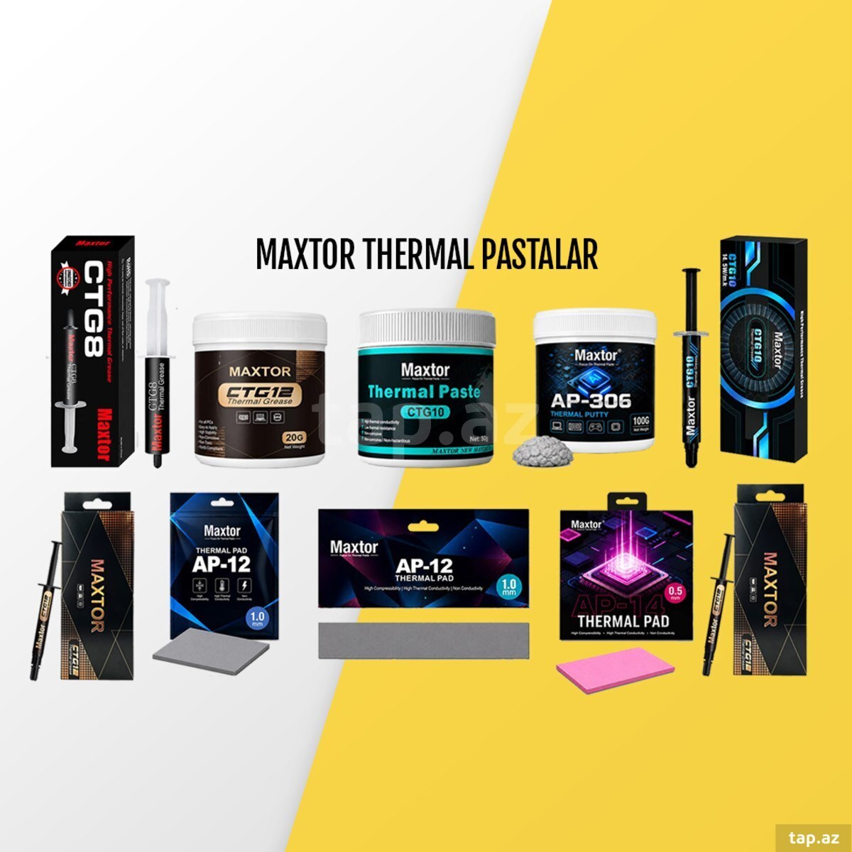 Thermal pasta, Thermal Pad və Thermal Putty-ləri Thermal pasta, Thermal Pad və Thermal Putty-ləri