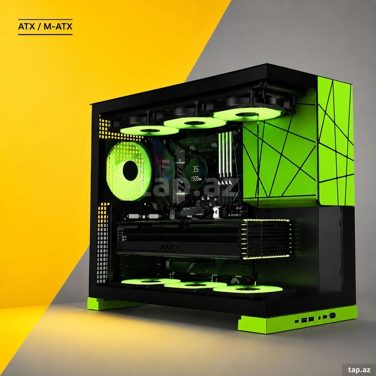 Aquarium Atx Case Evolve Green Universe Aquarium Atx Case Evolve Green Universe