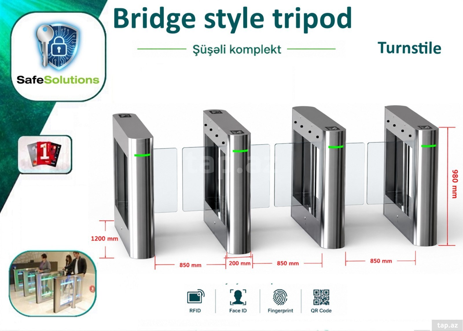 Turniket şüşəli komplekt (4) Turniket şüşəli komplekt (4)