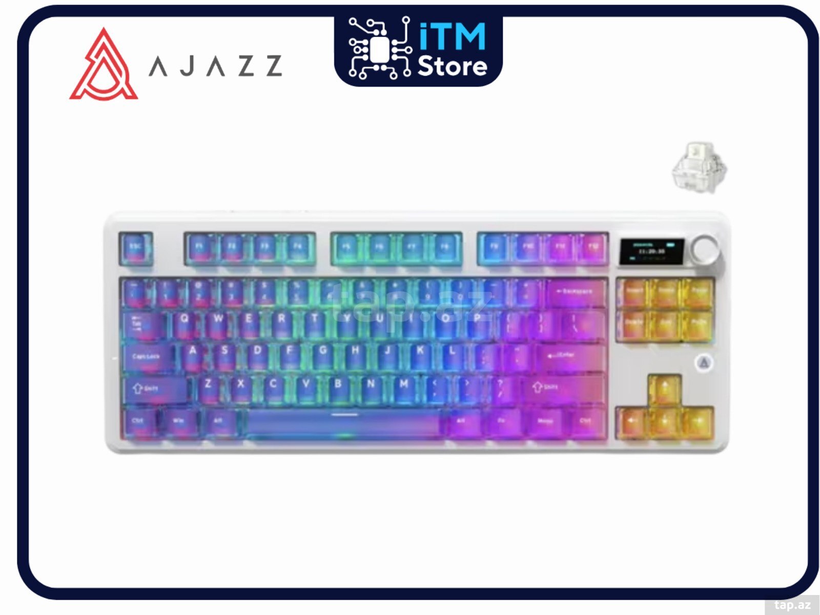 AJAZZ MK 87 PRO Transparent Gradient Blue-Purple Pink-Orange AJAZZ MK 87 PRO Transparent Gradient Blue-Purple Pink-Orange