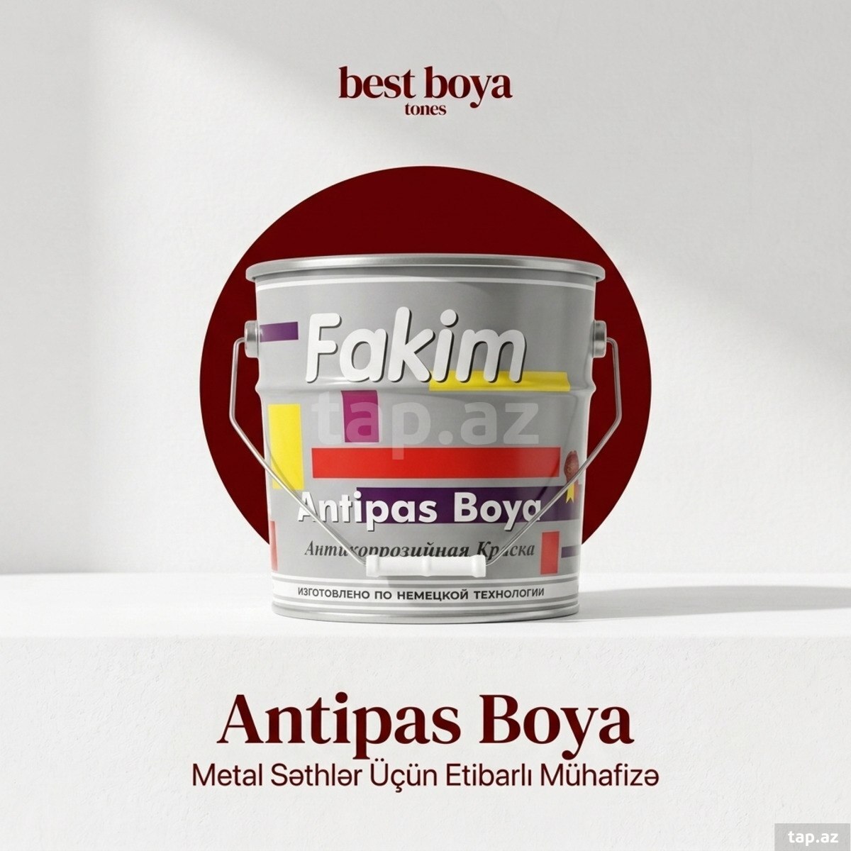 ANTİPAS BOYA metal səthlər üçün pas əleyhinə qoruyucu boya ANTİPAS BOYA metal səthlər üçün pas əleyhinə qoruyucu boya