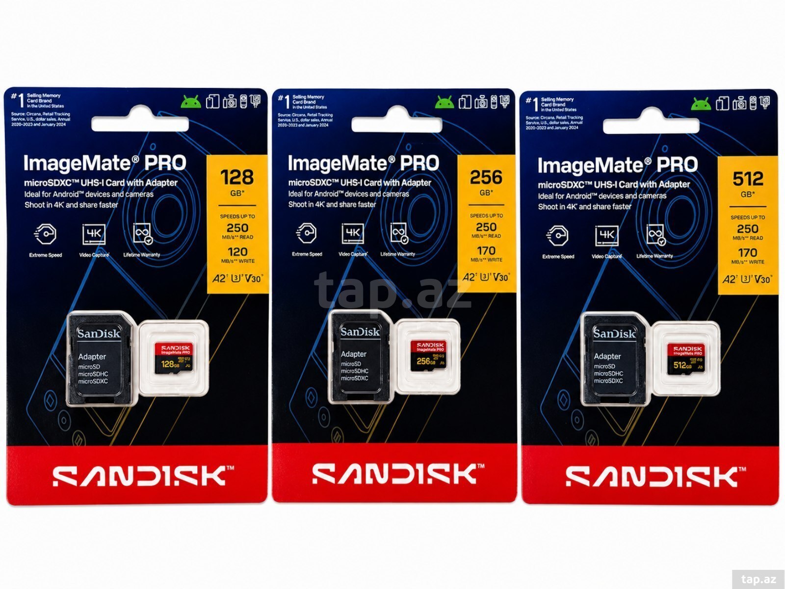 Yaddaş kartı SanDisk ImageMate PRO microSDXC UHS-I Yaddaş kartı SanDisk ImageMate PRO microSDXC UHS-I